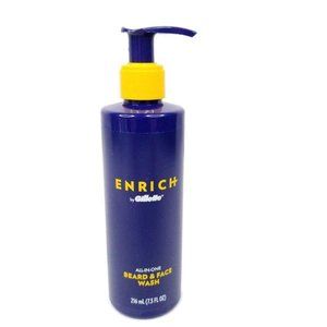 Gillette Enrich Beard Face All In One Wash 7.3 Oz